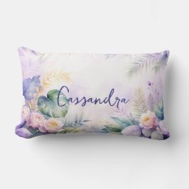 Aangepaste naam tropische bloemen  kussen