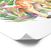 Aangepaste naam Tropische Jungle Dieren Poster (Hoek)