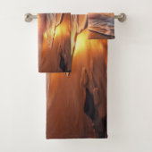 Aangepaste naam tropische strand Sunset Bad Handdoek (Insitu)