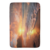 Aangepaste naam tropische strand Sunset Badmat (Voorkant Verticaal)