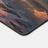 Aangepaste naam tropische strand Sunset Bureaumat (Hoek)