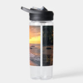 Aangepaste naam tropische strand Sunset Waterfles (Rechts)