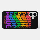 Aangepaste naam trots Case-Mate iPhone case (Achterkant (horizontaal))