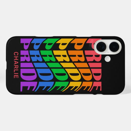 Aangepaste naam trots Case-Mate iPhone case (Achterkant (horizontaal))