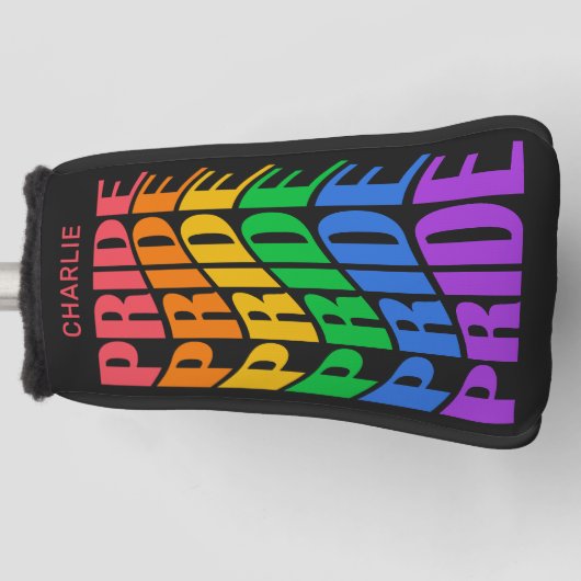 Aangepaste naam trots golfheadcover (Voorkant)