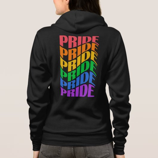 Aangepaste naam trots hoodie (Achterkant)