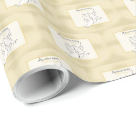Aangepaste naam, trouwjubileum zegeningen cadeaupapier