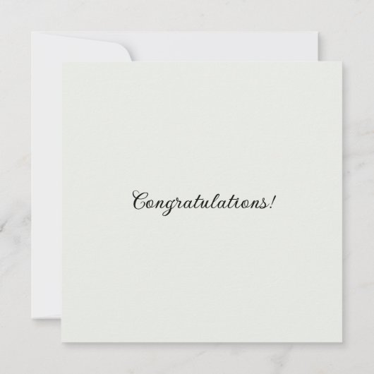 Aangepaste Naam Trouwjurk Bruid om Kaart te zijn (Achterkant)