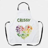 Aangepaste Naam Tuin Schort (Voorkant)