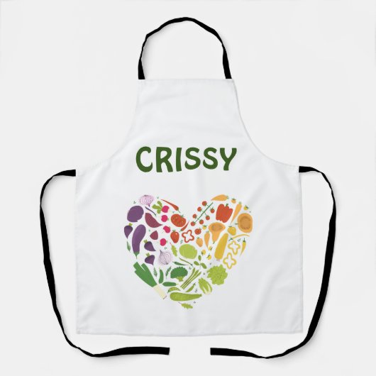 Aangepaste Naam Tuin Schort (Voorkant)