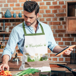 Aangepaste Naam Tuin Schort