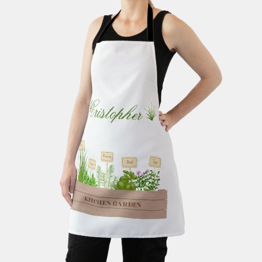 Aangepaste Naam Tuin Schort (Insitu)