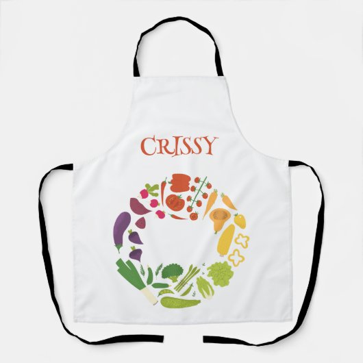 Aangepaste Naam Tuin Schort (Voorkant)