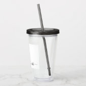 Aangepaste naam tumbler Elizabeth mok Acryl Drinkbeker (Links)