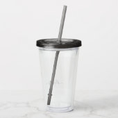 Aangepaste naam tumbler Elizabeth mok Acryl Drinkbeker (Achterkant)