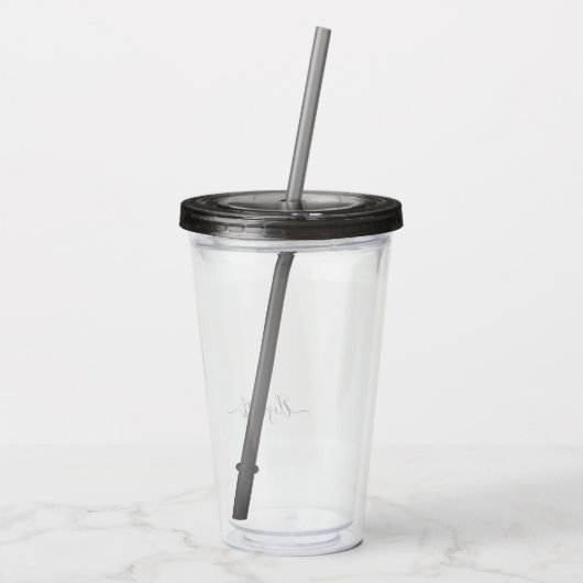 Aangepaste naam tumbler Elizabeth mok Acryl Drinkbeker (Achterkant)