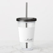 Aangepaste naam tumbler Elizabeth mok Acryl Drinkbeker (Voorkant)