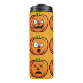 aangepaste naam tumbler Halloween Pumpkins Thermosbeker (Voorkant)