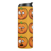 aangepaste naam tumbler Halloween Pumpkins Thermosbeker (Gedraaid links)
