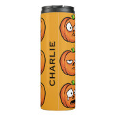 aangepaste naam tumbler Halloween Pumpkins Thermosbeker (Achterkant)