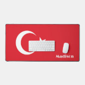 Aangepaste naam Turkije Vlag Bureaumat (Keyboard & Muis)
