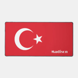 Aangepaste naam Turkije Vlag Bureaumat