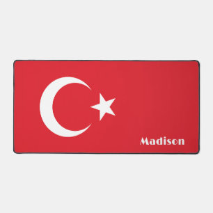 Aangepaste naam Turkije Vlag Bureaumat