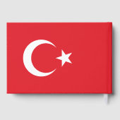 Aangepaste naam Turkije Vlag Gastenboek (Achterkant)