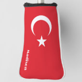 Aangepaste naam Turkije Vlag Golfheadcover (Draai 90)