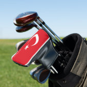 Aangepaste naam Turkije Vlag Golfheadcover (Insitu)