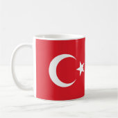 Aangepaste naam Turkije Vlag Koffiemok (Links)