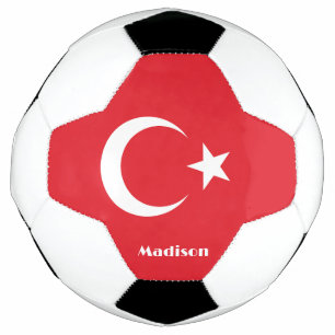 Aangepaste naam Turkije Vlag Voetbal