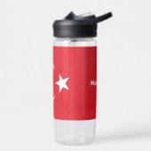 Aangepaste naam Turkije Vlag Waterfles (Links)