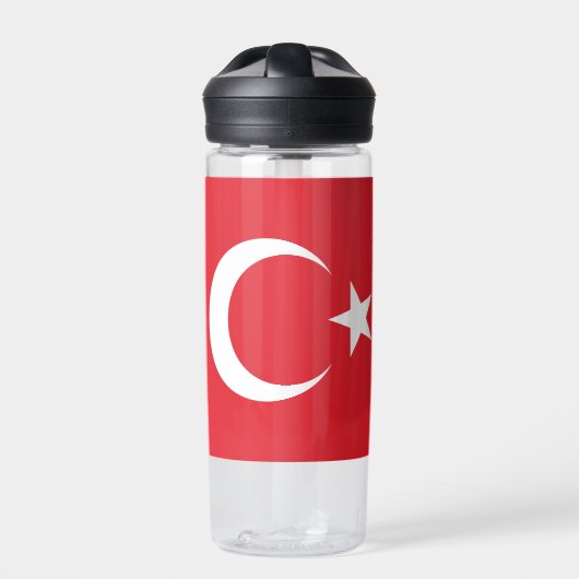 Aangepaste naam Turkije Vlag Waterfles (Voorkant)