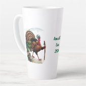 Aangepaste naam, Turkije wandelen Latte Mok (Linkerhoek)