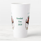 Aangepaste naam, Turkije wandelen Latte Mok (Voorkant)