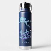 Aangepaste naam Turks- en Caicoseilanden duiken Waterfles (Achterkant)