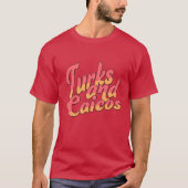 Aangepaste naam Turks- en Caicoseilanden T-shirt (Voorkant)