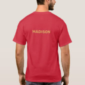 Aangepaste naam Turks- en Caicoseilanden T-shirt (Achterkant)