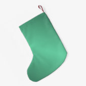 Aangepaste naam turquoise kleine kerstsok (Achterkant (Hangend))