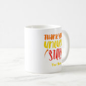 Aangepaste naam Typografie Funny Sarcastic Coffee  Koffiemok (Voorkant rechts)