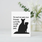 Aangepaste Naam U & I Meer dan Vrienden we zijn al Briefkaart (Staand voorkant)