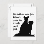 Aangepaste Naam U & I Meer dan Vrienden we zijn al Briefkaart (Voorkant / Achterkant)