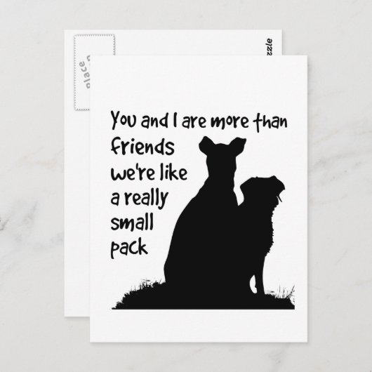 Aangepaste Naam U & I Meer dan Vrienden we zijn al Briefkaart (Voorkant / Achterkant)