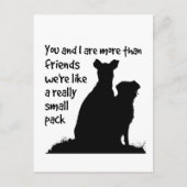 Aangepaste Naam U & I Meer dan Vrienden we zijn al Briefkaart (Voorkant)