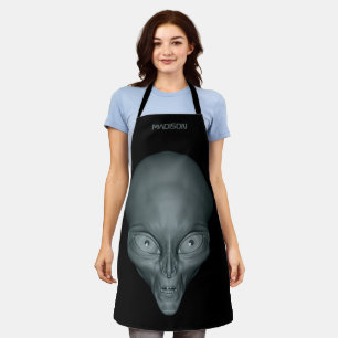 Aangepaste naam UFO Alien apron Schort