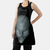 Aangepaste naam UFO Alien apron Schort (Insitu)