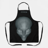 Aangepaste naam UFO Alien apron Schort (Voorkant)