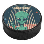 Aangepaste naam UFO Alien Hockey Puck (3/4)