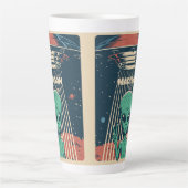 Aangepaste naam UFO Alien Latte Mok (Voorkant)